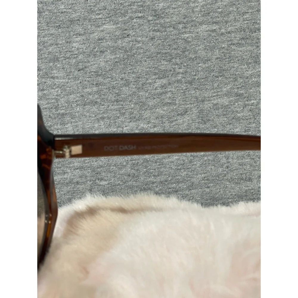 Women's Dot Dash Veil Sunglasses Brown